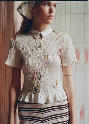 Myka bluse Coconut Cream Tulips Baum Und Pferdgarten 